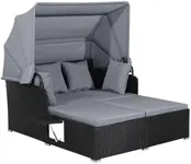 HAPPYGRILL Outdoor Wicker Lounge Da