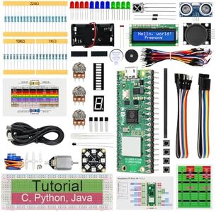 Freenove Super Starter Kit for Raspberry Pi Pico 2 W (Included), Dual Arm Cortex-M33 and Dual Hazard3 RISC-V Microcontroller, 588-Page Detailed Tutorial, 177 Items, 94 Projects, Python C Java Code