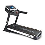 PowerMax Fitness TAC-550 5HP AC Motor Semi-Commercial Motorized Treadmill Up to Max User Weight 150kg, 15 Level Auto Incline, MP3 & USB Input with 10.1-Inch Touch Screen Display and Auto Lubrication