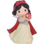 Precious Moments Snow White Figurine | and So The Fairy Tale Begins Disney Snow White Bisque Porcelain/Resin Figurine | Disney Decor & Collectible | Diseny Gifts | Hand-Painted