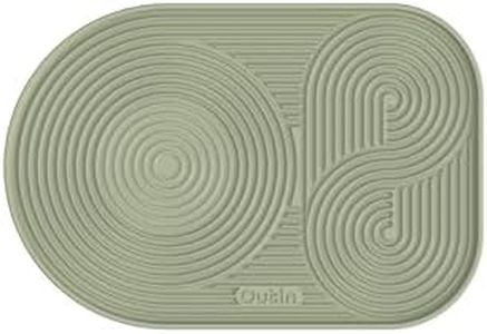 OutIn Silicone Coffee Mat, Foldable Waterproof, Drip Tray Mat For OutIn Products & Portable Coffee Makers 9.8’’ x6.7’’ (Green)