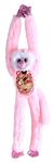 Wild Republic Sequin Monkey Plush, Stuffed Animal, Sensory Plush Toy, Gifts for Kids, Pink, 22 inches