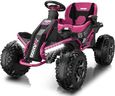 ANPABO 24V 4x4 Ride On Toys for Big Kids Aged 3-12 Rose Red-4x200W Motors, 5MPH, Wide Adjustable Seat, Parent Remote, Metal Frame, Shock Absorber, for Off-Road Ride