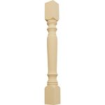 Ekena Millwork COL03X03X35LEAL 3 3/4-Inch W x 3 3/4-Inch D x 35 1/2-Inch H Legacy Tapered Cabinet Column, Alder