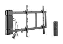 ynVISION Motorized Swing Out Wall Mount Bracket for 32" - 65" TV with Remote Control | Swivels Up to 90 Degrees | Compatible w/Samsung, LG, or Universal Remote