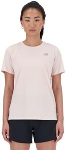 New Balance Women's Sport Essentials T-Shirt, Quartz Pink, Large