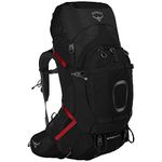 Osprey Aether Plus 60 Men's Backpacking Backpack, Black, Large/X-Large