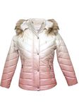 LURE JUNIOR Girls Solid Winter Wear Zipper Hooded Puffer Jacket Flamingo Pink 16 Years