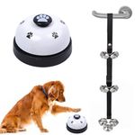 2 Pcs Dog Bells Toilet Training, Length Adjustable Loud Dog Puppy Potty Toilet House Training Bells, Pet Doorbells For Potty Toilet Training And Eating Communication Bells