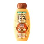 Garnier Whole Blends Honey Treasures Repairing Shampoo for Damaged and Dry Hair, Repairs Split Ends and Breakage, more Moisture, Paraben-Free, 650ml