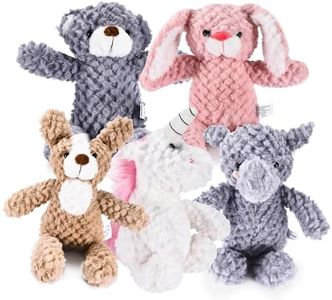 Snug A Babies | 5 Set Animals and Teddy Bears - Plush Toys Bulk - Stuffed Animals for Kids - Baby Shower Small Bear Animal Assortment - Soft Pack of Stuffed Animals for Girls & Boys