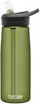 Camelbak Eddy+ Straw Tritan Bottle - Dark Green, 750ml / 0.75L 25oz Eddy Plus Tritan Flask Vessel Canteen Cup Water Juice Drinking Drink Storage Container Holder BPA Free Reusable Safe Eco Friendly