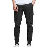 Jack & Jones Men's Jjipaul Jjflake Akm 542 Black Noos Trousers, Black, 38W / 34L