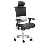 X-Chair X-Tech Executive Chair - High End Executive Chair with Cooling Gel M-Foam Seat/Ergonomic Office Seat for Lower Back Support/Soft Brisa & A.T.R. Fabric/Perfect for Office Or Boardroom (Onyx)