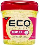 Eco Style Moroccan Argan Oil Eco Styler Hair Gel, Hydrate and Style, Alcohol-Free, Green 473 ml (Pack of 1)