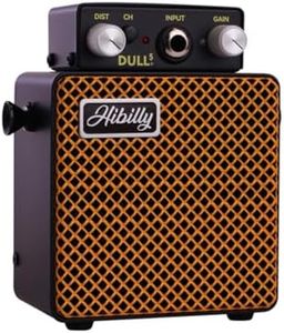 Rechargeable 5W Mini Guitar Amplifier, Full-Metal Pocket Amp with 3" Speaker, Clean/Overdrive/Distortion Modes & Bluetooth Music/Backing Track Mixing- Dull 5