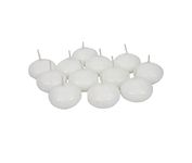 Thirteenkcanddle Floating Candles Tealight White Unscented Dripless Wax Discs, for Cylinder Vases, Centerpieces at Wedding, Party, Pool, Holiday Set of 16 Pcs