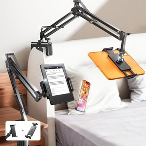 LISEN 2025 Game Streaming Accessories for iPad iPhone Holder for Desk Bed, for Kindle Stand Holder for Bed Reading Game Accessories for Nintendo Switch Kindle Paperwhite Oasis 4-12.9”