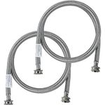 CERTIFIED APPLIANCE WM48SS2PKWM48SS2-Pack, Braided Stainless Steel Washing Machine Hose, 2-Pack (4-Feet)