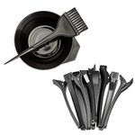 TWIREY Dye Bowl +Dye Brush + 6pcs Hair Setting clips