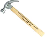 Palmetto Wood Shop Hammer - Laser Engraved Father's Day Gifts, Wood Hammer for Construction, Demolition, DIY Projects, Housework, Carpentry, Metalworking, Framing - Full-Size, 12.5-inch Claw Hammer