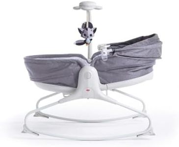 Tiny love Rocker Napper - Grey Cozy Baby Rocker Napper - Battery Operated, Portable Rocker Napper Chair with Canopy and Washable Hanging Toys for New Born Babies to 9kg (2222180551)