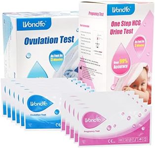 Wondfo 20 Schwangerschaftstest 50 Ovulationstest 10 mIU/ml HCG Schnellteststreifen Eisprung Test LH Fruchtbarkeitstest für Frauen