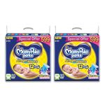 MamyPoko Pants All Night Absorb Baby Diapers, New Born/X-Small (NB/XS), 64 Count per Pack, Upto 5kg, Pack of 2 (128 Count)