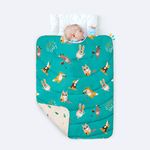 Rabitat 100% Organic Cotton All Weather Reversible Quilt/Comforter/Blanket Oh Baby I Suitable for Toddler/Infants/New Born Upto 5 Years