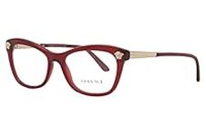 Versace VE3224 Eyeglass Frames 388-54 - Transparent / Red