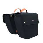 Tourbon Canvas Bike Panniers Bicycle Rear Rack Bag Double (Black)