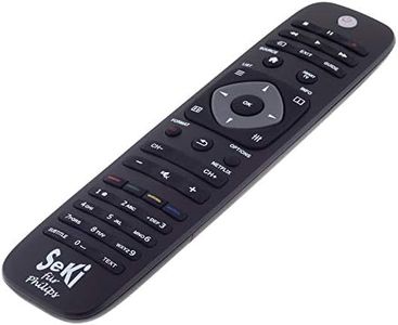 SeKi Remote Control Suitable for Philips - Works with All Philips Devices (TV, TV, Smart TV, Ambilight, DVD, LED TV and 4K), with Additional Learning Function