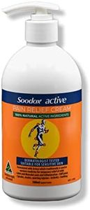 Soodox Active Pain Relief Cream 500mL for Temporary Relief from Joint and Muscular Pain and Inflammation, Arthritis Pain, Sporting Injuries and Sprains