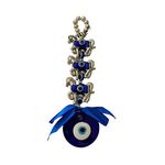 VRCT Vastu Feng Shui Evil Eye Wall Hanging with Three Horse for Good Luck Prosperity Zodaic Success Health Wealth Office Home Decor & Car (Three Horse),Glass