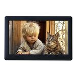 TMCC Digital Photo Frame High Resolution 1280x768 IPS Screen,Electronic Picture Frame with Calendar/Clock Function/MP3/Photo/Video Player with Remote Control