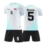 HDSD Jersey Football/Soccer/Volleyball Kit Uniform Personalized Short sleeve and Shorts Set for Men, Women, Kids with Your Name Number Team Logo