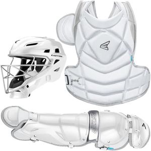 EASTON JEN SCHRO THE FUNDAMENTAL Catcher's Equipment Box Set Kit, Small, White