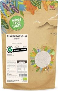 Wholefood Earth Organic Buckwheat Flour – 1kg | Raw, GMO Free & Vegan | Certified Organic