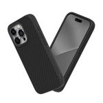 RHINOSHIELD Case Compatible with [iPhone 15 Pro Max] | SolidSuit - Shock Absorbent Slim Design Protective Cover with Premium Matte Finish 3.5M / 11ft Drop Protection - Carbon Fiber