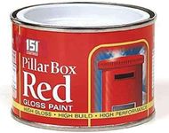 YSAMAX 1x Red Gloss Pillar Box Paint, High Visibility 151 Coatings Pilla Box High Build Paint Tin for Wood, Metal, Concrete Interior & Exterior Surfaces (Pack of 1, 180 ML)