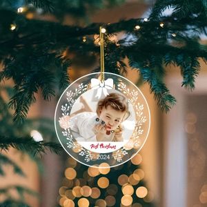 Personalised Babys First Christmas Bauble | Babys 1st Christmas Bauble | Baby’s 1st 1st Christmas Decoration - for Newborn Girl Boy Keepsake Ornaments Gift
