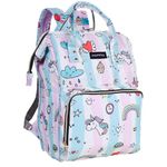 MAMMA Baby Diaper Bags for Mom for Travel - Baby Bag, Backpack Diaper Bags for New Born Baby – Multifunctional Diaper Bag for Mothers for Travel, Mother Bag for Baby Travel (Baby Unicorn)