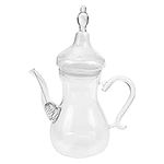 Alipis Turkish Arabic Teapot Glass Tea Pot 1000ml Loose Leaf Warmer Iced Tea Maker Brewer Tea Kettle for Blooming Loose Leaf Tea Pot