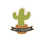 Crazy Plant Lady Badge - Multiple Styles - Cactus Pin Badge - Plant Mom Pin Badge - If I Die Water My Plants - Funny Plant Humor Badges (Water My Plants) (Not a Hugger)