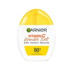 Garnier Vitamin C* Wonder Tint SPF50+, Medium Shade, All-In-1 Tinted Fluid, Even, Protect and Brighten Skin, 5% Vitamin C*, Niacinamide, Glycerin - 40ml