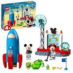 LEGO 10774 Disney Mickey Mouse and Friends Minnie Mouse’s Space Rocket Building Toy with Figures, Gifts for 4 Plus Year Old Girls & Boys