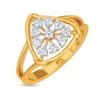 Kisna 14K Yellow SI Diamond Gold Ring for Women | Roary S17