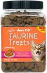 Just Try 16 OZ Taurine Treats with Coenzyme Q10 for Cats - Coq10 & Taurine for Cat to Support Feline Heart Health - Chicken Flavored Chews - Vitamins Snacks Treats