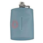 Hydrapak Stow (1L, 32oz) - Collapsible Water Bottle - Ultralight & Packable Travel Bottle, Flexible Ski, Hike, Bike or Climb Squeeze Flask - Tahoe Blue