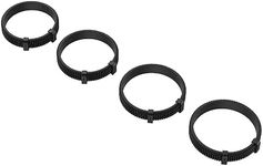 SmallRig Seamless Follow Focus Ring Set of 4, with AB Stop and Non-Slip Rubber, Standard M0.8 Focus Gear Ring, Compatible with SmallRig Follow Focus 3010B, 3850, 3781, 3918-4186